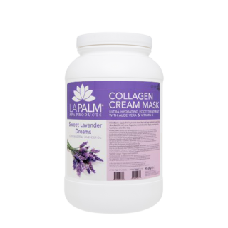 La Palm, Collagen Cream Foot Mask, Sweet Lavender Dream, 1Gal KK 